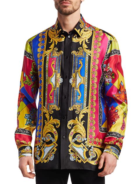 mens versace collection shirt|Versace fitted shirts for men.